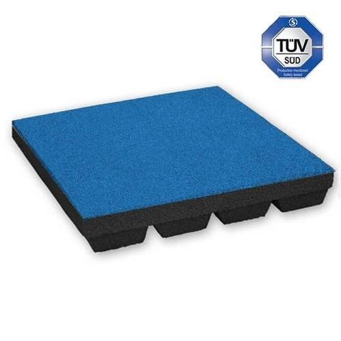 Rubber tegel met pen- en gat verbinding - 50 x 50 cm - 45 mm, Tuin en Terras, Tegels en Klinkers, Verzenden