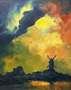 Leo Jordaens (1944-2000) - Landschap met molen