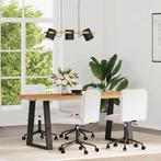 vidaXL Eetkamerstoelen 4 st kunstleer wit, Huis en Inrichting, Stoelen, Verzenden, Nieuw, Wit