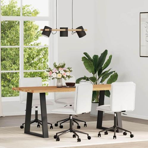 vidaXL Eetkamerstoelen 4 st kunstleer wit, Huis en Inrichting, Stoelen, Wit, Nieuw, Verzenden