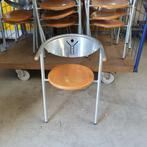 Partij Horeca cafe terras stoelen - beuken/aluminium, Ophalen of Verzenden, Nieuw in verpakking