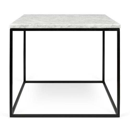 *WOONWINKEL* TemaHome Gleam Marble Bijzettafel Van Wit Marme, Huis en Inrichting, Tafels | Bijzettafels, Nieuw, Verzenden