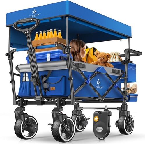 KESSER® Bolderkar - Opvouwbaar - Bolderwagen - Blauw, Hobby en Vrije tijd, Overige Hobby en Vrije tijd, Nieuw, Verzenden