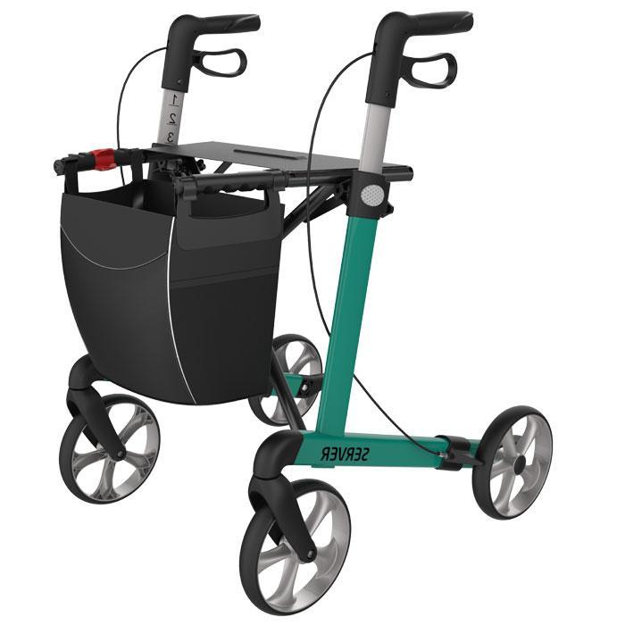 Rehasense Rollator Server L turquoise, Diversen, Verpleegmiddelen, Ophalen of Verzenden