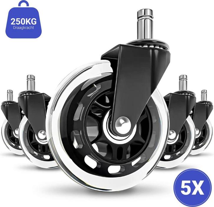 Stane Bureaustoel Wieltjes bureaustoelwielen - Zwenkwielen -, Huis en Inrichting, Bureaustoelen, Zo goed als nieuw, Ophalen of Verzenden