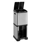 2dekans | SVITA Roestvrijstalen Pedaalemmer met, Huis en Inrichting, Woonaccessoires | Prullenbakken, Ophalen of Verzenden, Zo goed als nieuw