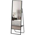 TRUUSK Grote Staande Spiegel 157x50 cm - Met Plank, 2 Haken, Huis en Inrichting, Woonaccessoires | Spiegels, Verzenden, Nieuw