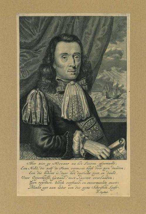 Portrait of Johan Nieuhof, Antiek en Kunst, Kunst | Etsen en Gravures