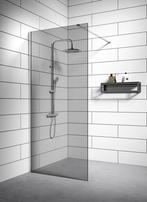 Douchewand Rizani 100 x 200 cm Chroom – Getint Glas, Verzenden, Nieuw, Douche