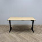 Ergoswiss slingerbureau, 160x80 cm. beuken - zwart, Huis en Inrichting, Bureaus, Ophalen of Verzenden, Gebruikt, Bureau