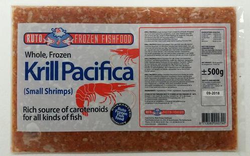Ruto Krill Pacifica 500 gram flatpack Diepvries, Dieren en Toebehoren, Vissen | Aquaria en Toebehoren, Ophalen of Verzenden
