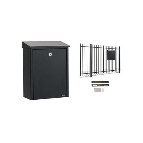 Hekbrievenbus Allux 200 - zwart, Tuin en Terras, Brievenbussen, Nieuw, Verzenden
