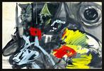 Marcus de Vestele (1941-2024) - Composition abstraite Cobra, Antiek en Kunst