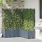 vidaXL Tuinplanten 1 pc Lichtgrijs 120 x 120 x 142 cm, 100 cm of meer, Verzenden, Nieuw, Metaal