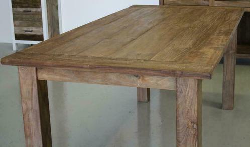 Grote keuze robuuste teak tafels voordelig bij Indoteak, Huis en Inrichting, Tafels | Eettafels, Nieuw, Teakhout