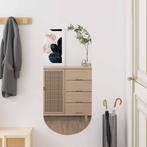 vidaXL Wandspiegel 35x80 cm ovaal glas, Huis en Inrichting, Woonaccessoires | Spiegels, Verzenden, Nieuw