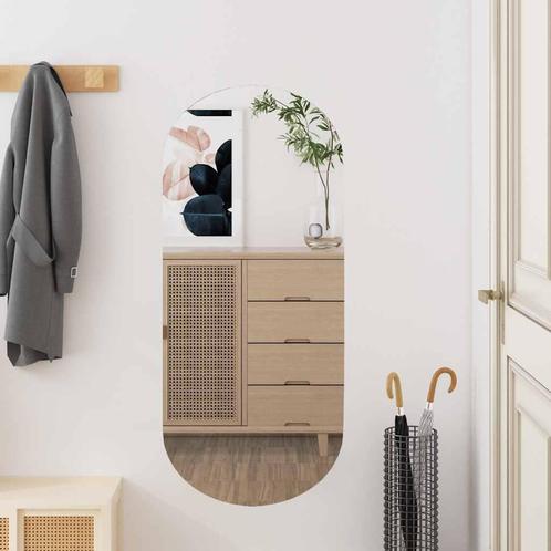 vidaXL Wandspiegel 35x80 cm ovaal glas, Huis en Inrichting, Woonaccessoires | Spiegels, Nieuw, Verzenden