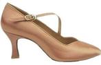 Dames ballroom dansschoenen in huidkleur met een 7 cm flairh, Sport en Fitness, Dansen, Ophalen of Verzenden, Nieuw, Schoenen