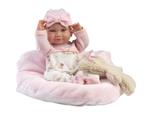 Llorens Pop Nica Met kussen en teddy 40cm (Poppen 37- 45 cm), Kinderen en Baby's, Speelgoed | Poppen, Ophalen of Verzenden, Nieuw