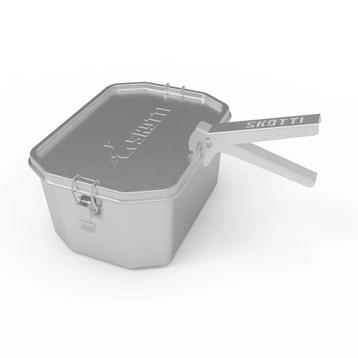 Skotti RVS Boks 2,5L – Jouw Veelzijdige Outdoor Pan &amp; beschikbaar voor biedingen
