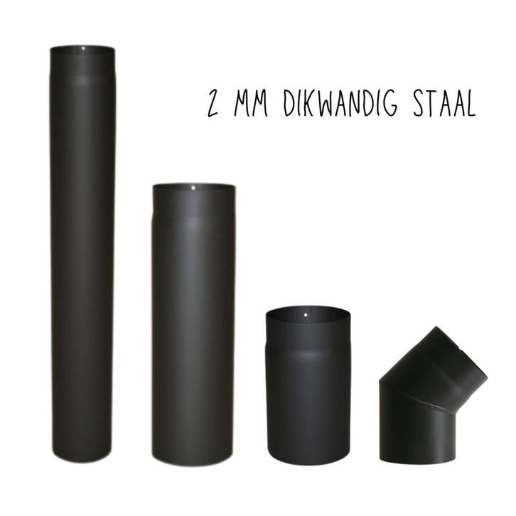 Kachelpijp enkelwandig 125 mm voor een lage prijs, Huis en Inrichting, Kachels, Vrijstaand, Nieuw, Hout, Ophalen of Verzenden