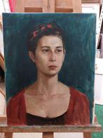 Valeria Popova (XX-XXI) - Ritratto di donna con fascia rossa
