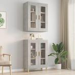 vidaXL Hangkast 69,5x34x90 cm betongrijs, Huis en Inrichting, Verzenden, Nieuw, 50 tot 100 cm, Minder dan 100 cm