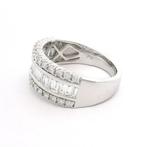 Statement ring - 18 karaat Witgoud - 0.84ct. tw. Diamant, Sieraden, Tassen en Uiterlijk, Antieke sieraden