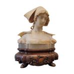 sculptuur, Mujer Bretona - 50 cm - Albast, Hout - 1900