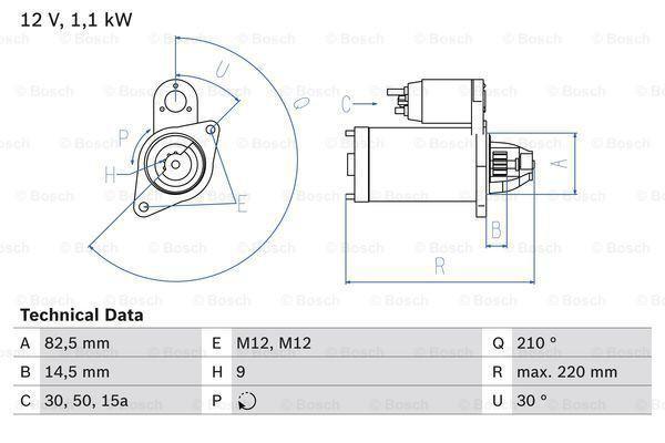 Startmotor / Starter AUDI COUPE B3 (2.0,2.0 16 V), Auto-onderdelen, Motor en Toebehoren, Nieuw, Ophalen of Verzenden