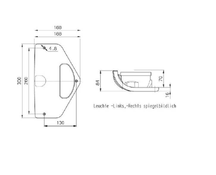 Jokon Achterlicht 2000 Driehoek Links, Caravans en Kamperen, Camper-accessoires, Ophalen of Verzenden