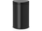 Brabantia Touch Bin Prullenbak - 40 liter - Matt Black, Verzenden, Zo goed als nieuw