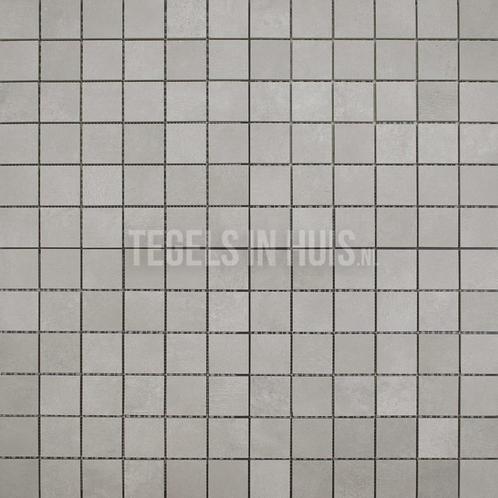 Mozaiek tegel grijs 5x5 cm keramiek, Doe-het-zelf en Verbouw, Tegels, Nieuw, 10 m² of meer, Keramiek, Ophalen of Verzenden