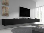 TV-Meubel - Zwevend - Mat zwart - 320x30x40 cm, Nieuw, Overige materialen, 25 tot 50 cm, Modern