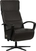 leren industriële relaxfauteuil - zithoogte hoog -  ( leer), Huis en Inrichting, Fauteuils, Nieuw, Ophalen of Verzenden, 50 tot 75 cm
