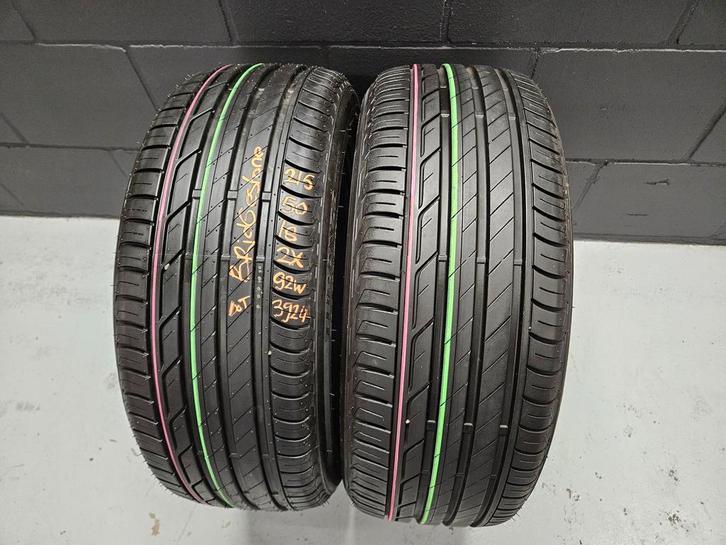 215/50/18 92W BRIDGESTONE ZOMERBANDEN 8MM PROFIEL DEMO 2X, Auto-onderdelen, Banden en Velgen, 18 inch, Erkend duurzaam, Zomerbanden
