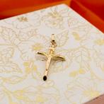 Gouden hanger van een kruis met corpus | INRI (religieus), Ophalen of Verzenden, Gebruikt, Goud, Overige merken