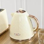 Waterkoker, 2200W, Kijkvenster, Filter, Snelkoker, Beige, Verzenden, Nieuw