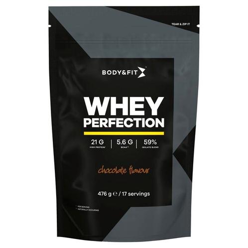 Body & Fit Chocolate Flavour Whey Perfection Eiwitpoeder, Sport en Fitness, Gezondheidsproducten en Wellness, Nieuw, Verzenden