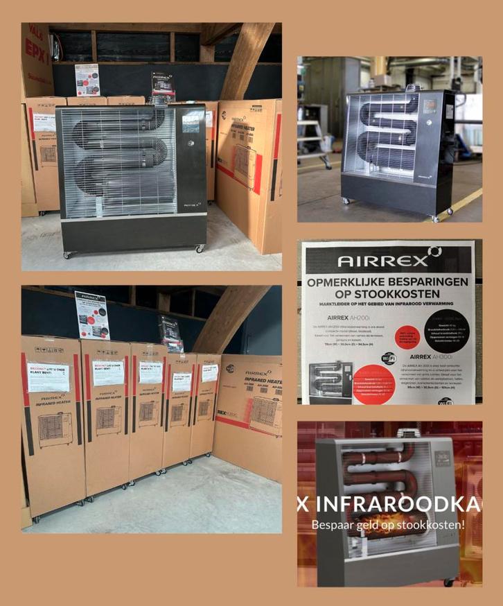 AIRREX Infraroodverwarming - Heater GOEDKOOP VERWARMEN, Huis en Inrichting, Kachels, Overige soorten, Vrijstaand, Nieuw, Ophalen