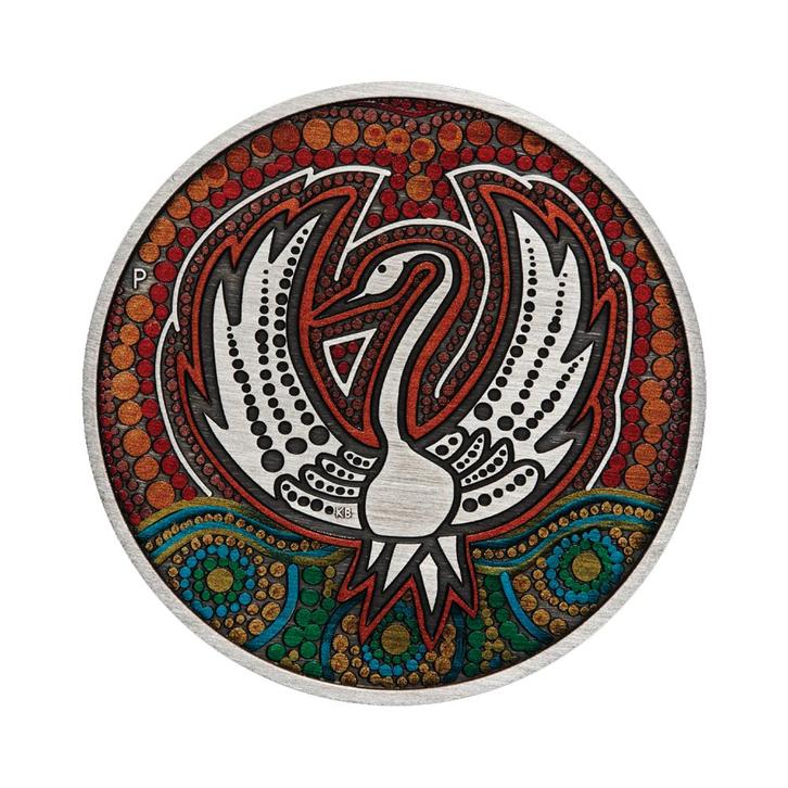 Zilveren Black Swan Maali munt 2 troy ounce, Postzegels en Munten, Edelmetalen en Baren, Verzenden