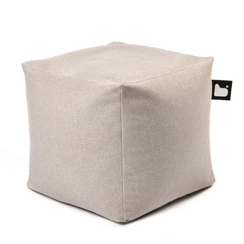 B-Box Poef Indoor Suede - Stone, Huis en Inrichting, Banken | Voetenbanken en Poefen, Verzenden