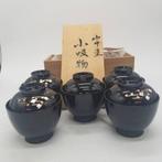 Yamanaka-nuri Lacquerware - Set soepkommen (5) - Hout,