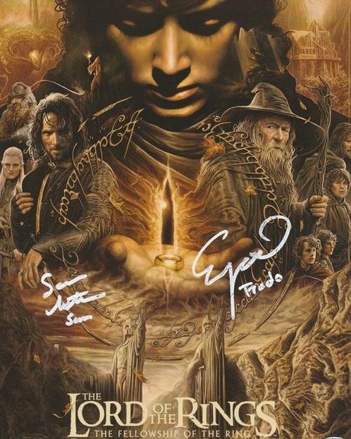 Lord of the Rings - Signed by Elijah Wood (Frodo) and Sean, Verzamelen, Film en Tv