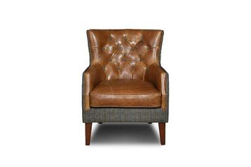 Chesterfield Harris Tweed Sedum fauteuil