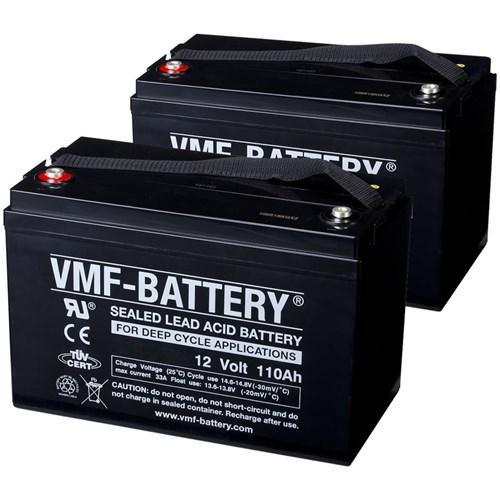 Set Scootmobiel Accus: 2X Agm Accu 110Ah 328X172X222X222, Computers en Software, Laptop-opladers, Verzenden