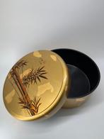 Bamboe Gouden Makie (Jikiro) Wakashi Box/Sushi Box -
