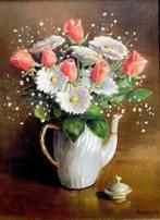 Romain Malfliet (1910-2006) - Stilleven met bloemen, Antiek en Kunst