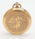 19th century Pocket watch 18Kt gold about 1890 “Angel of the, Nieuw