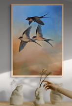 DingemanseArt - Swallows in Flight – Origineel
